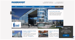 Desktop Screenshot of passerinvest.cz