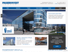 Tablet Screenshot of passerinvest.cz
